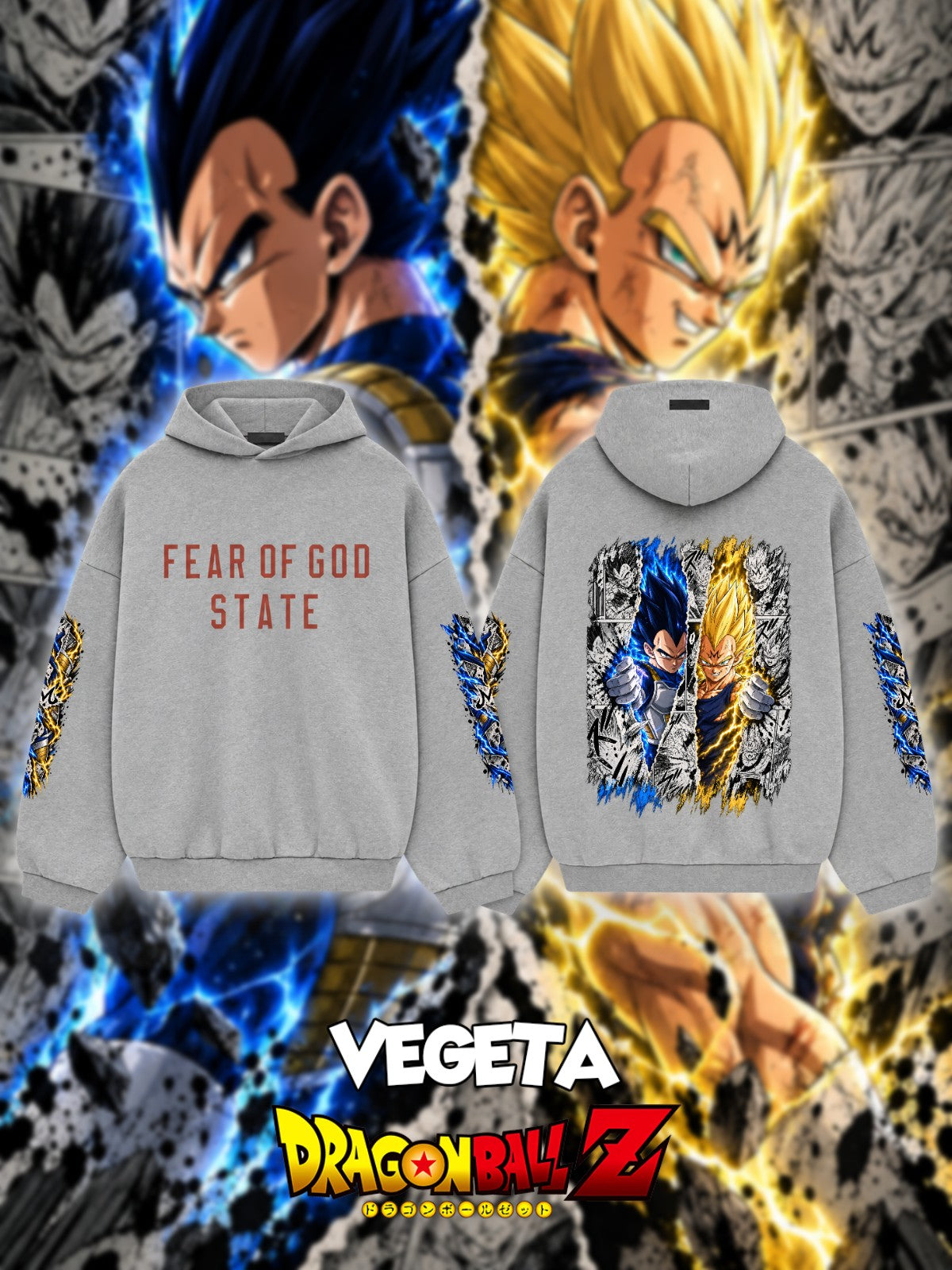 Vegeta V.2 Custom Ess. Hoodie