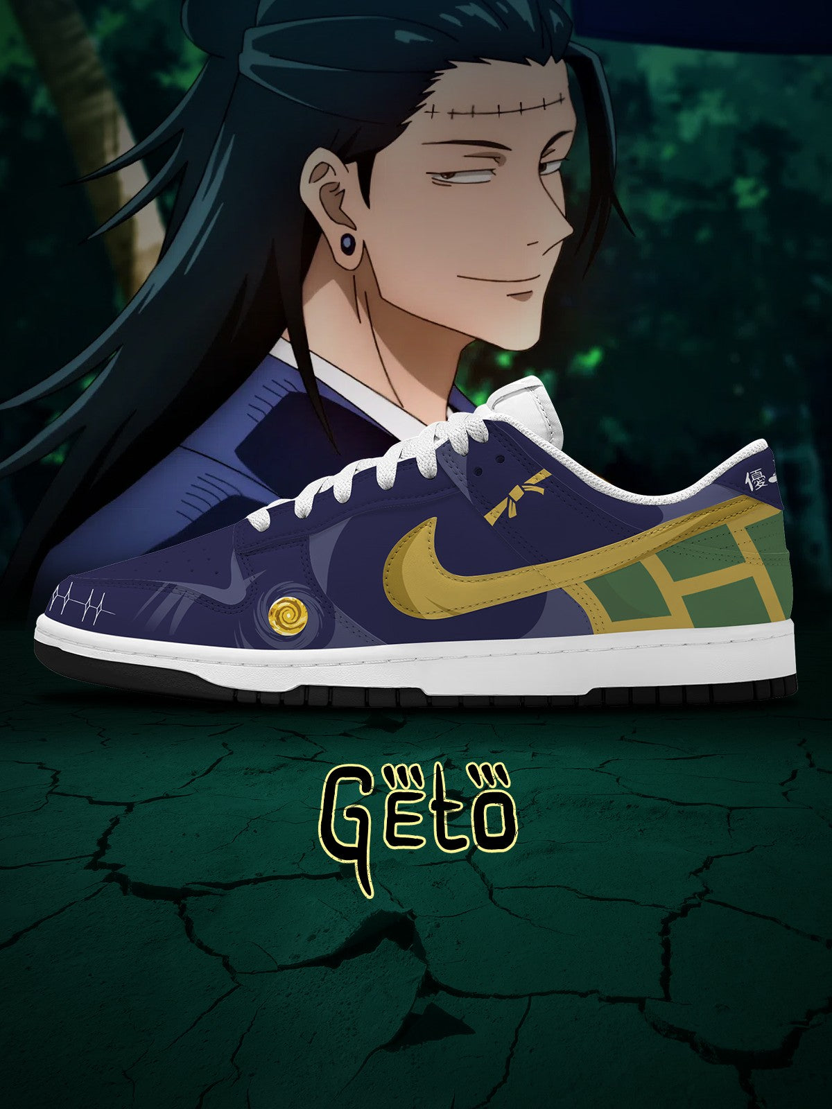 Suguru Geto V.4 Custom SB-Style Sneakers
