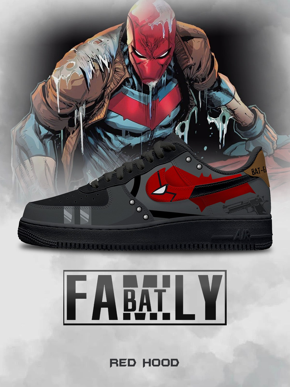 Red Hood V.1 Custom Air-Style Sneakers