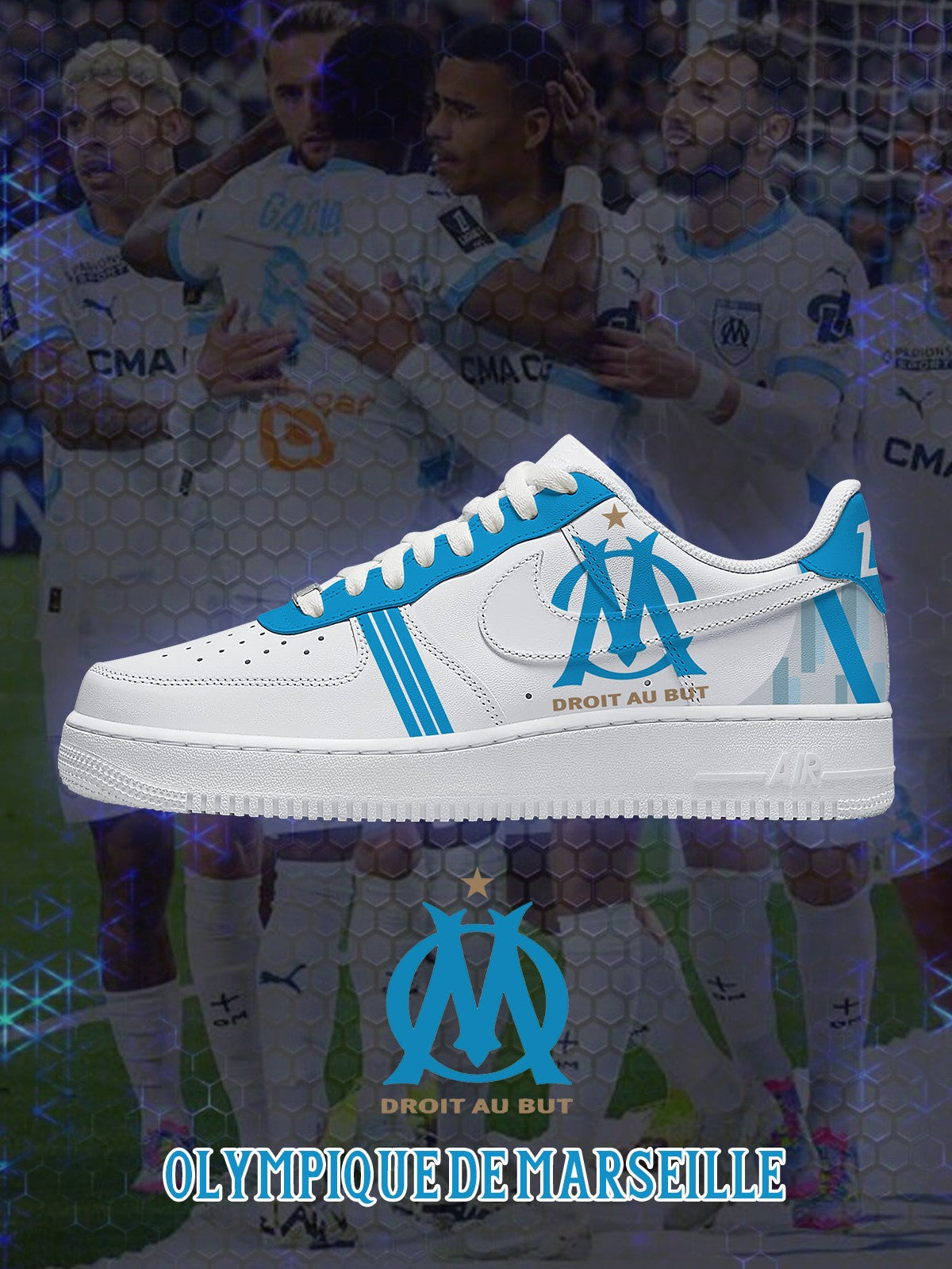 Marseille V.1 Custom Air-Style Sneakers