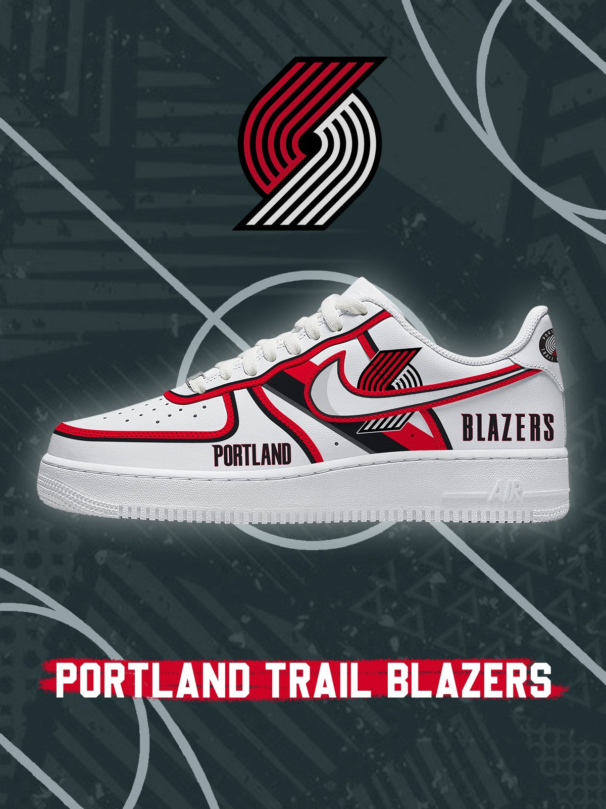 Portland Trail Basketball V.3 Custom Air-Style Sneakers