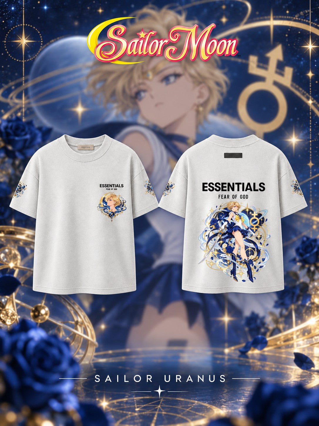 Sailor Uranus V.1 Custom Ess. T-Shirt