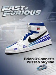 Brian O'Conners Skyline V.1 Custom High-Top Sneakers