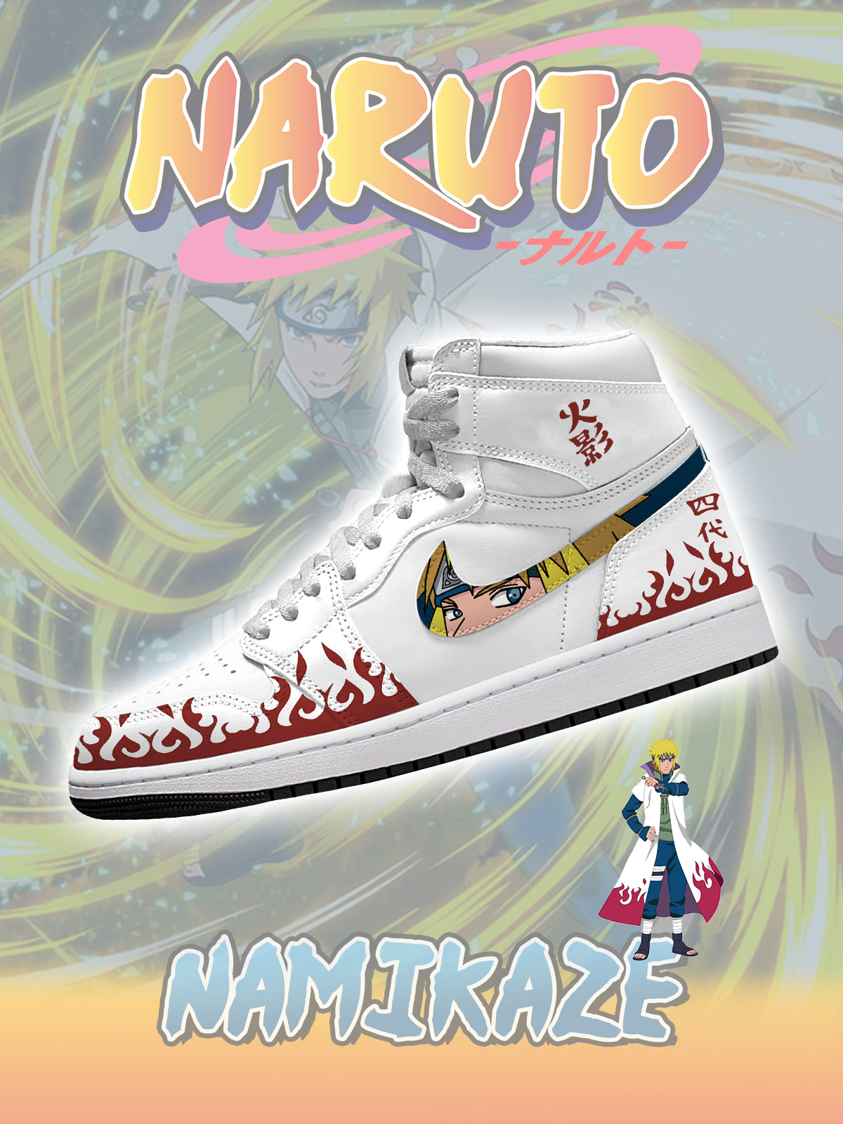 Namikaze Minato V.1 Custom High-Top Sneakers