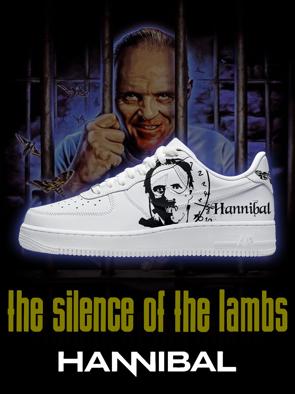 Hannibal Lecter V.1 Custom Sneakers