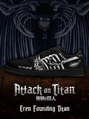 Eren Founding Titan V.2 Custom Low-Top Court Sneakers