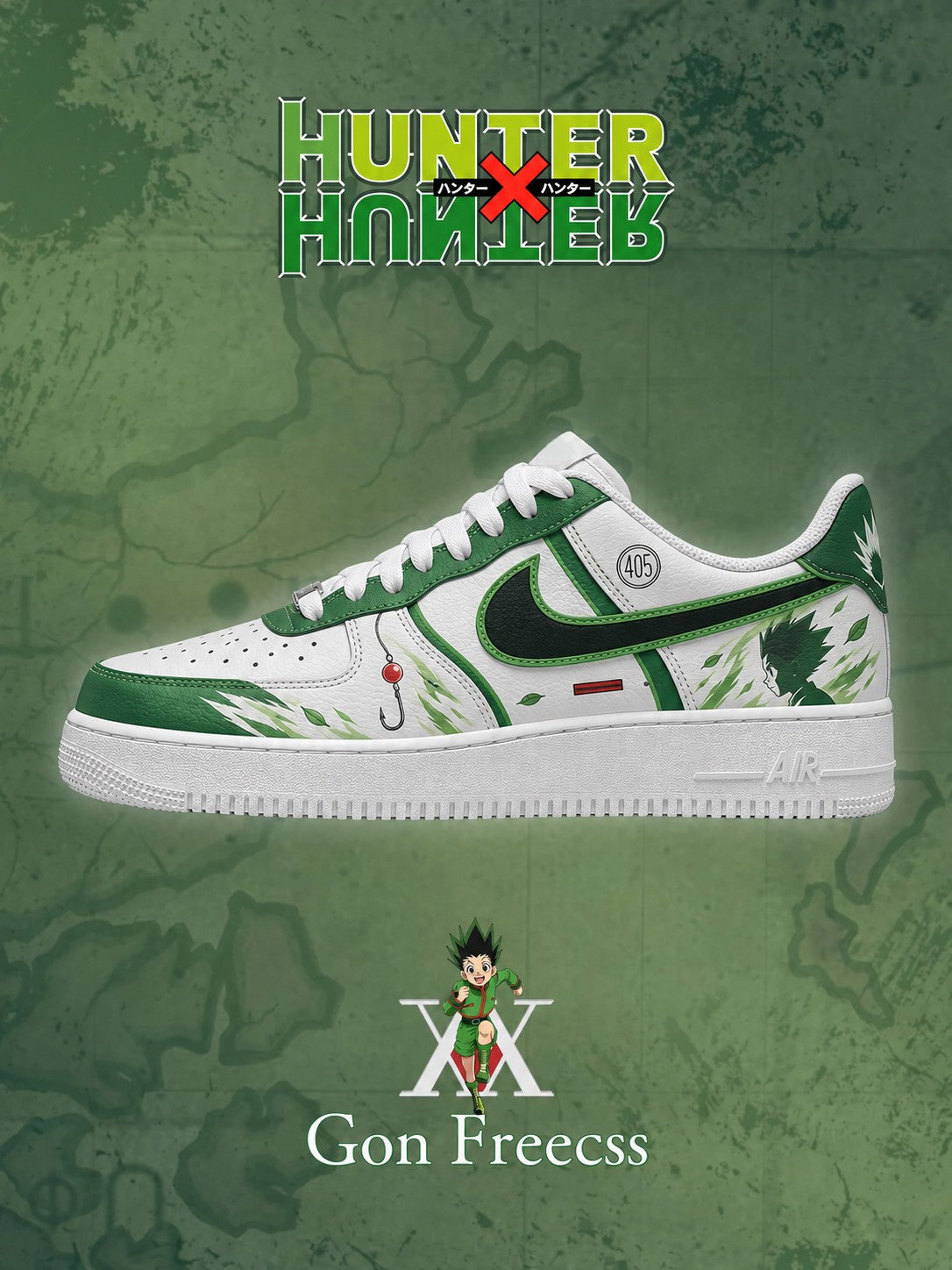Gon Freecss V.4 Custom Air-Style Sneakers