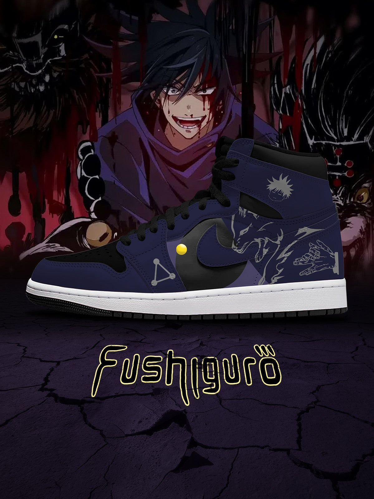 Megumi Fushiguro V.2 Custom High-Top Sneakers