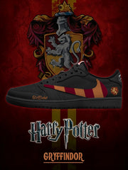 Hogwarts Gryffindor House Black V.1 Custom TS Low Sneakers