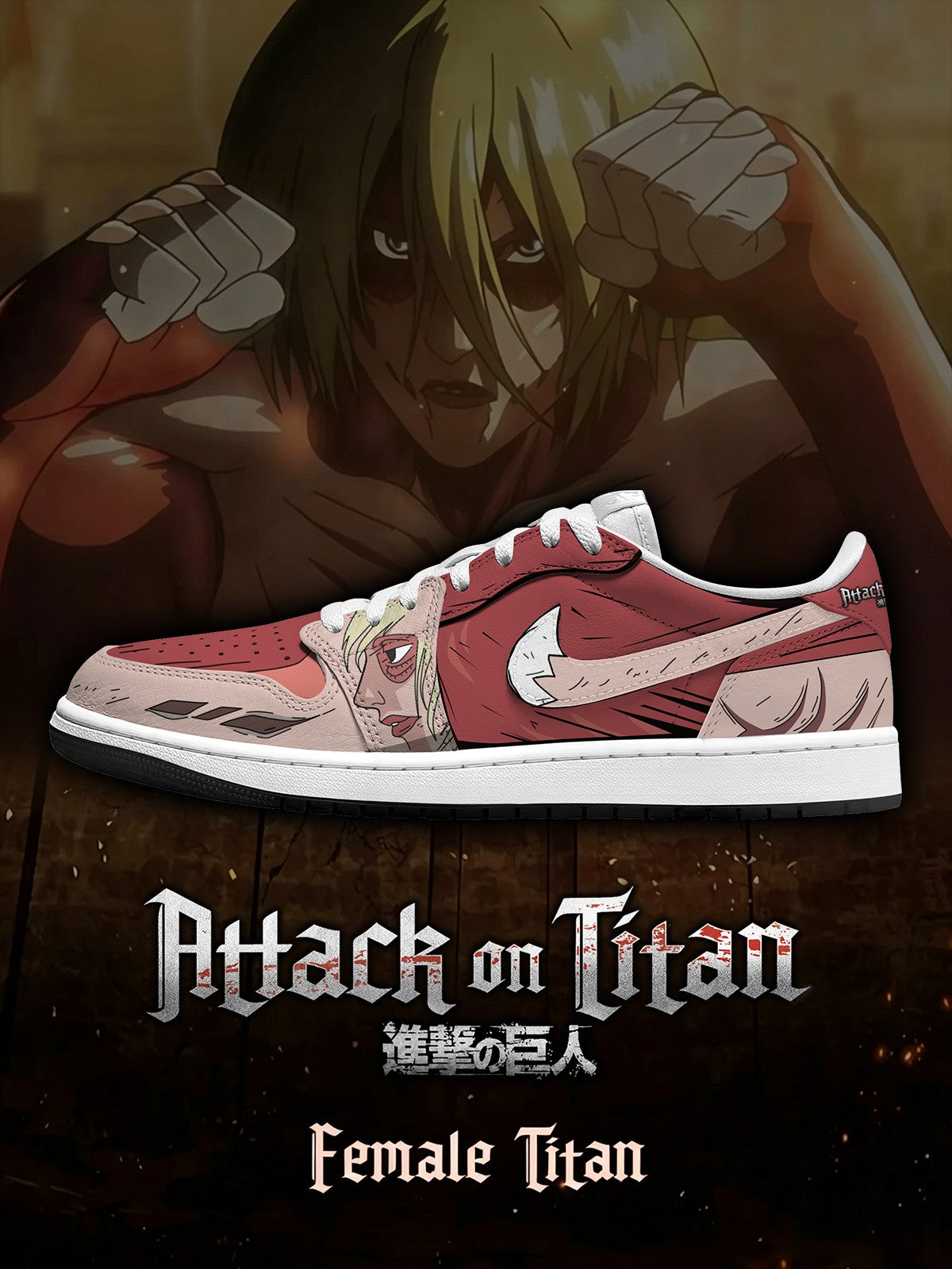 Female Titan V.2 Custom Low-Top Court Sneakers