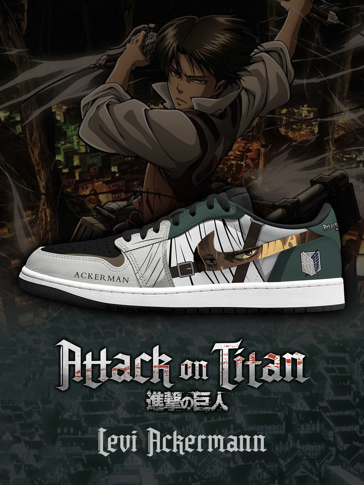 Levi Ackermann V.1 Custom Low-Top Court Sneakers