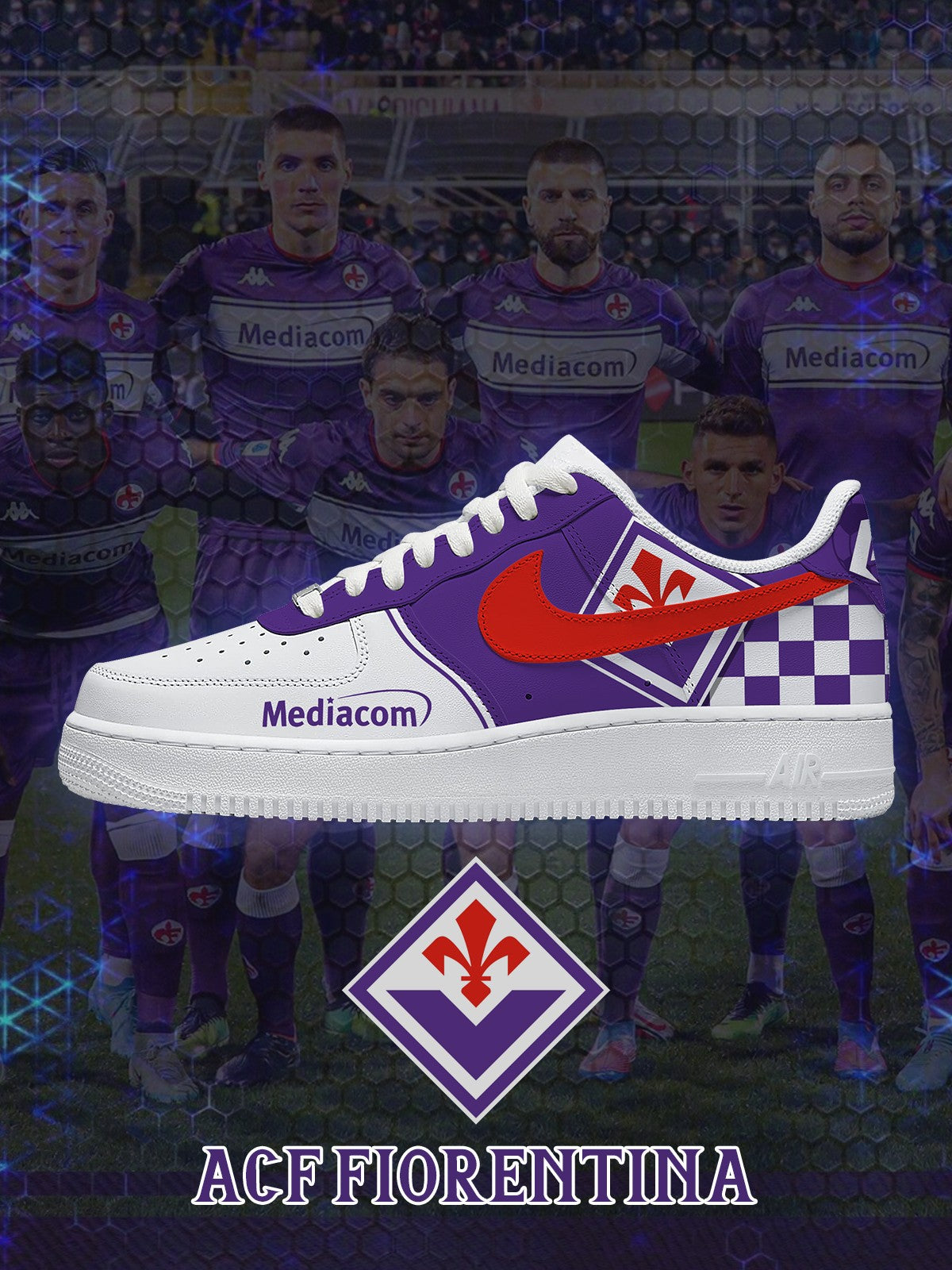 Fiorentina V.1 Custom Air-Style Sneakers