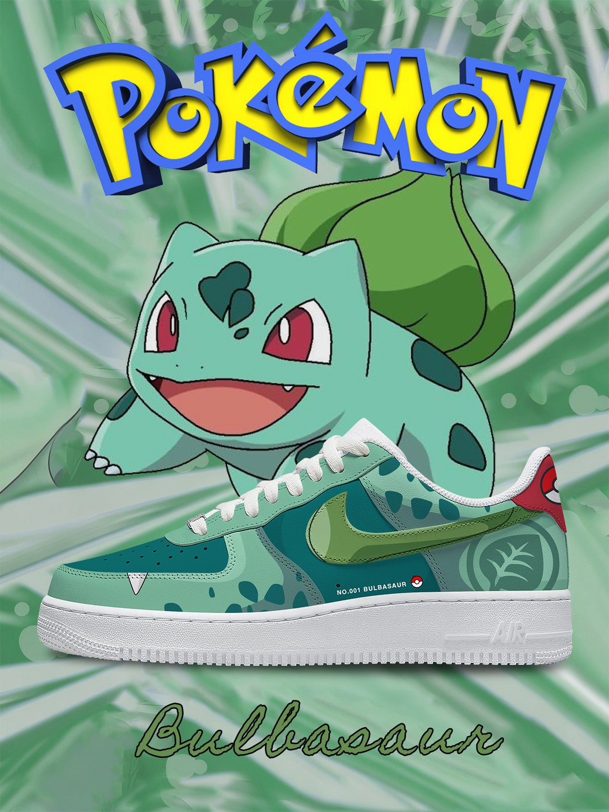 Bulbasaur V.3 Custom Air-Style Sneakers