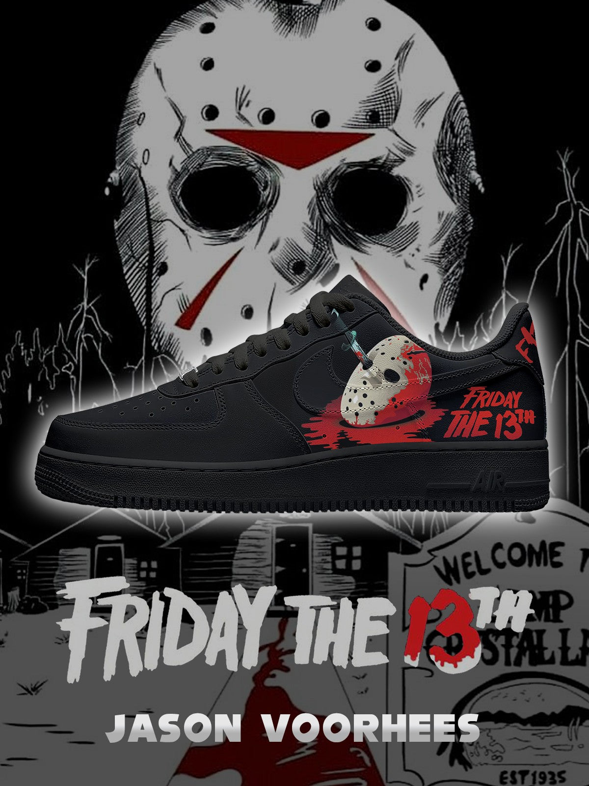 Jason Voorhees V.4 Custom Sneakers