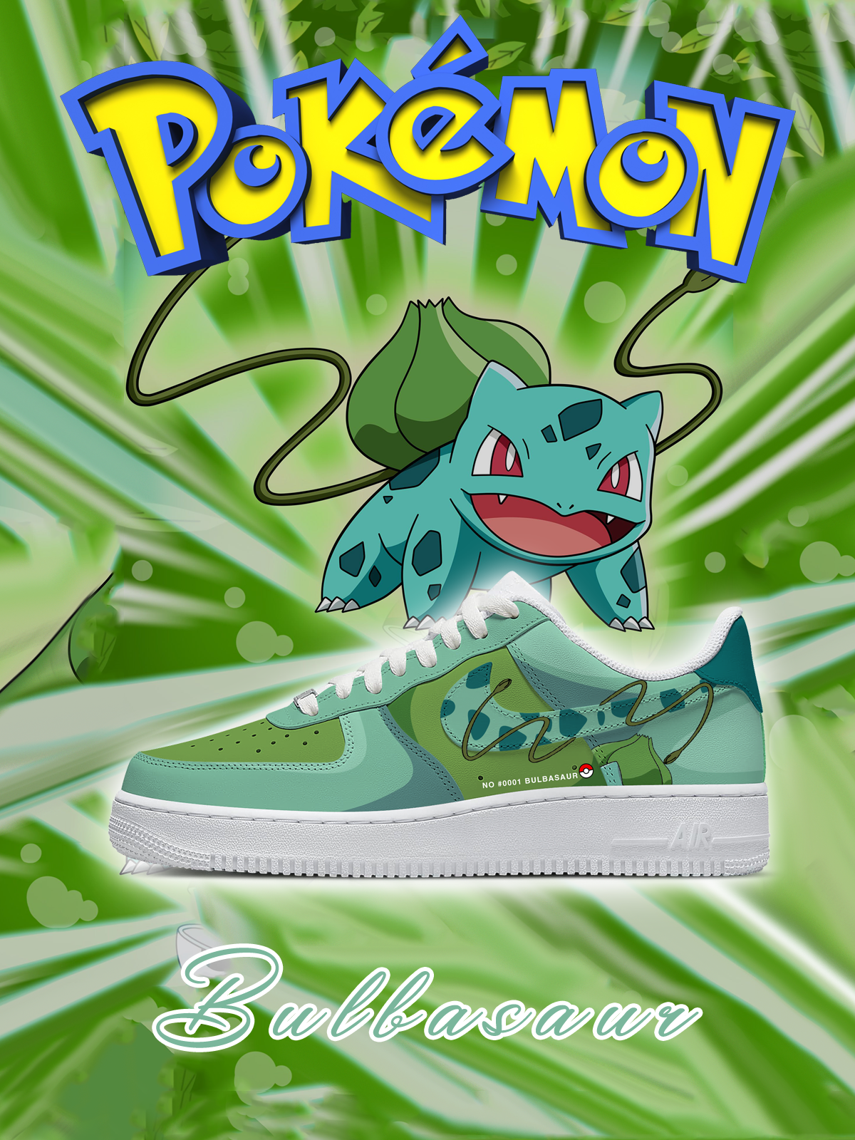 Nr. 0001 Bulbasaur Style 1 Custom Sneakers