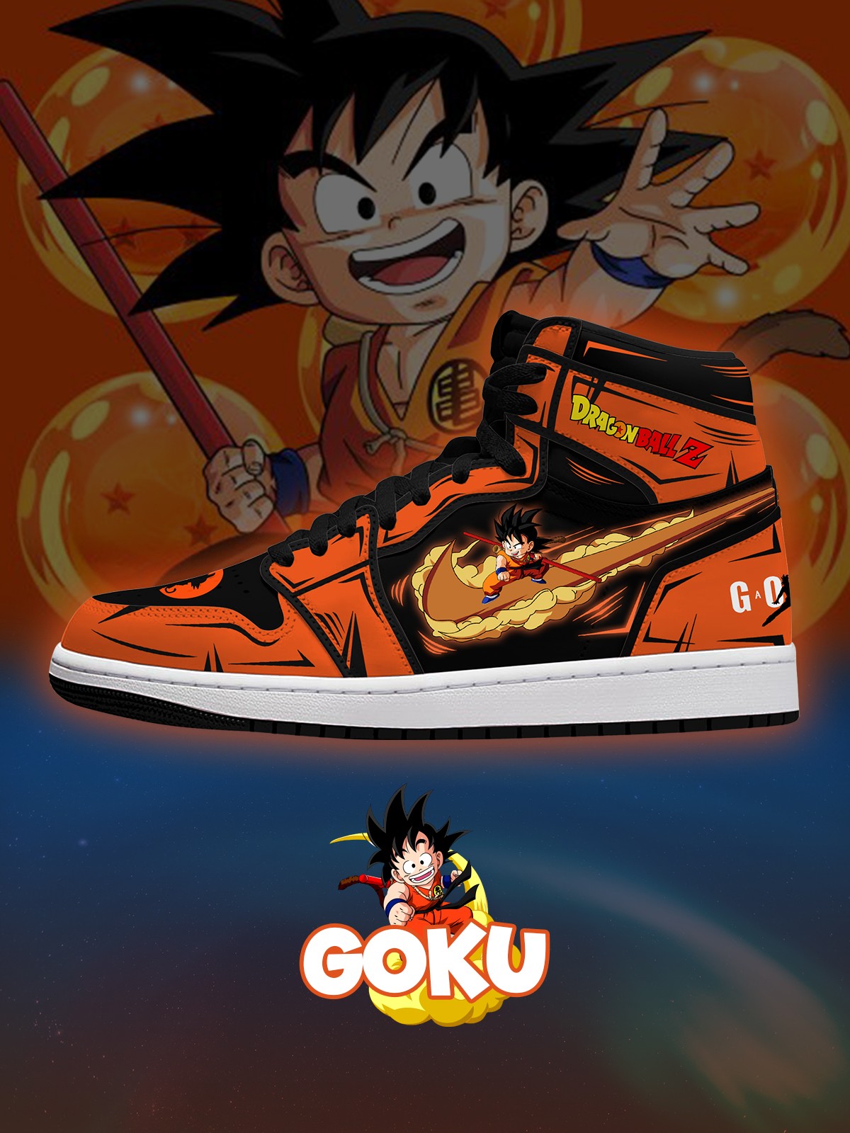 Son Goku V.2 Custom High-Top Sneakers