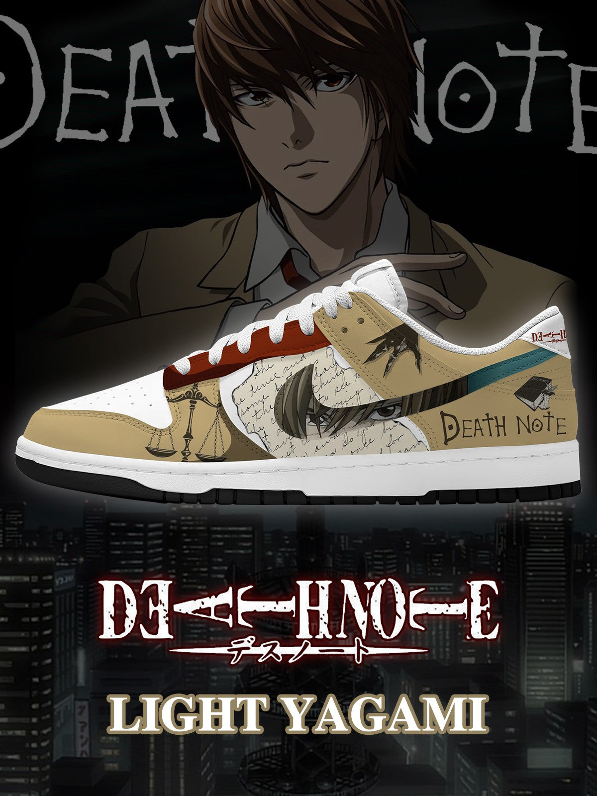 Light Yagami V.1 Custom SB-Style Sneakers