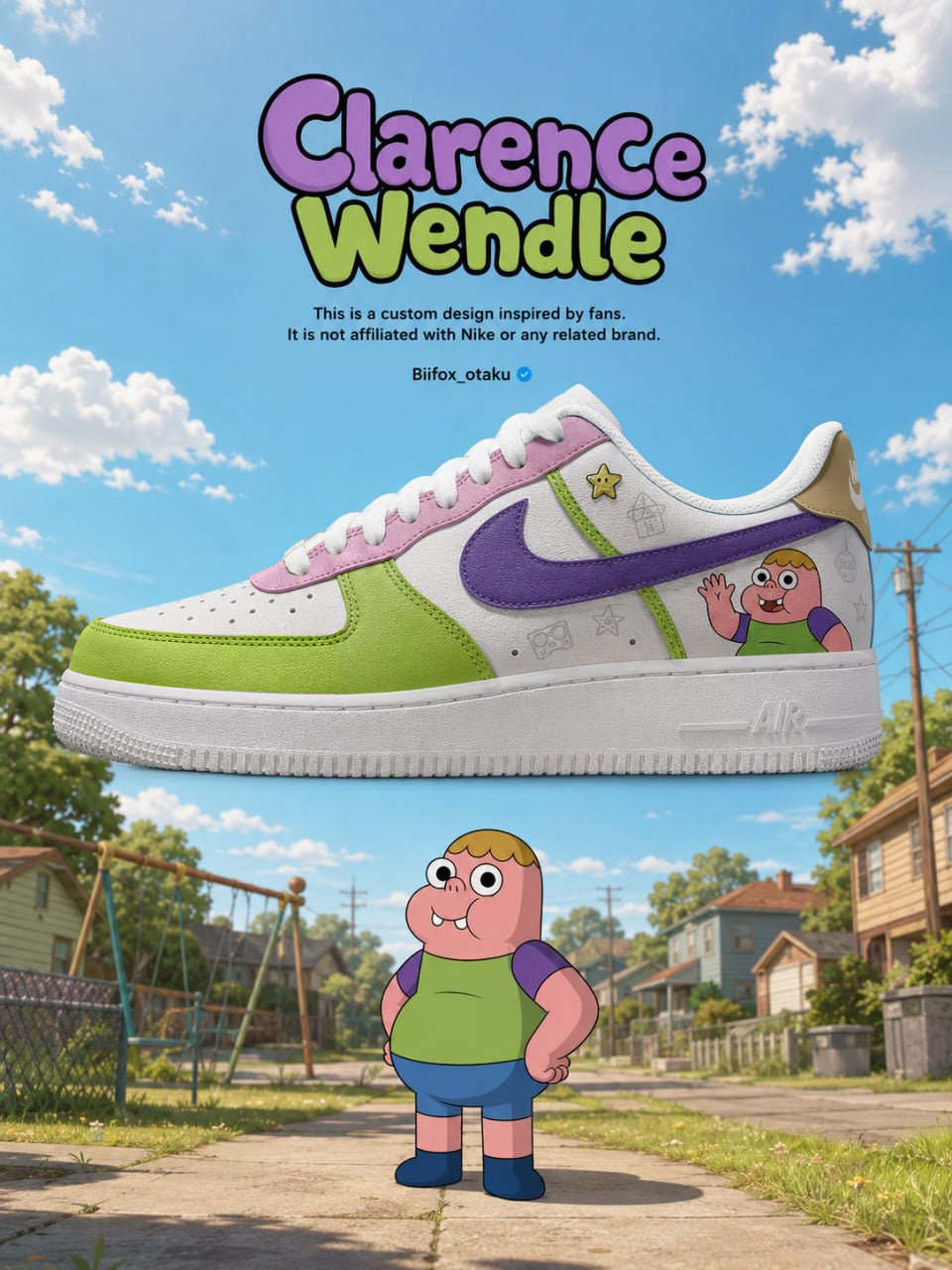 Clarence Wendle V.3 Custom Air-Style Sneakers