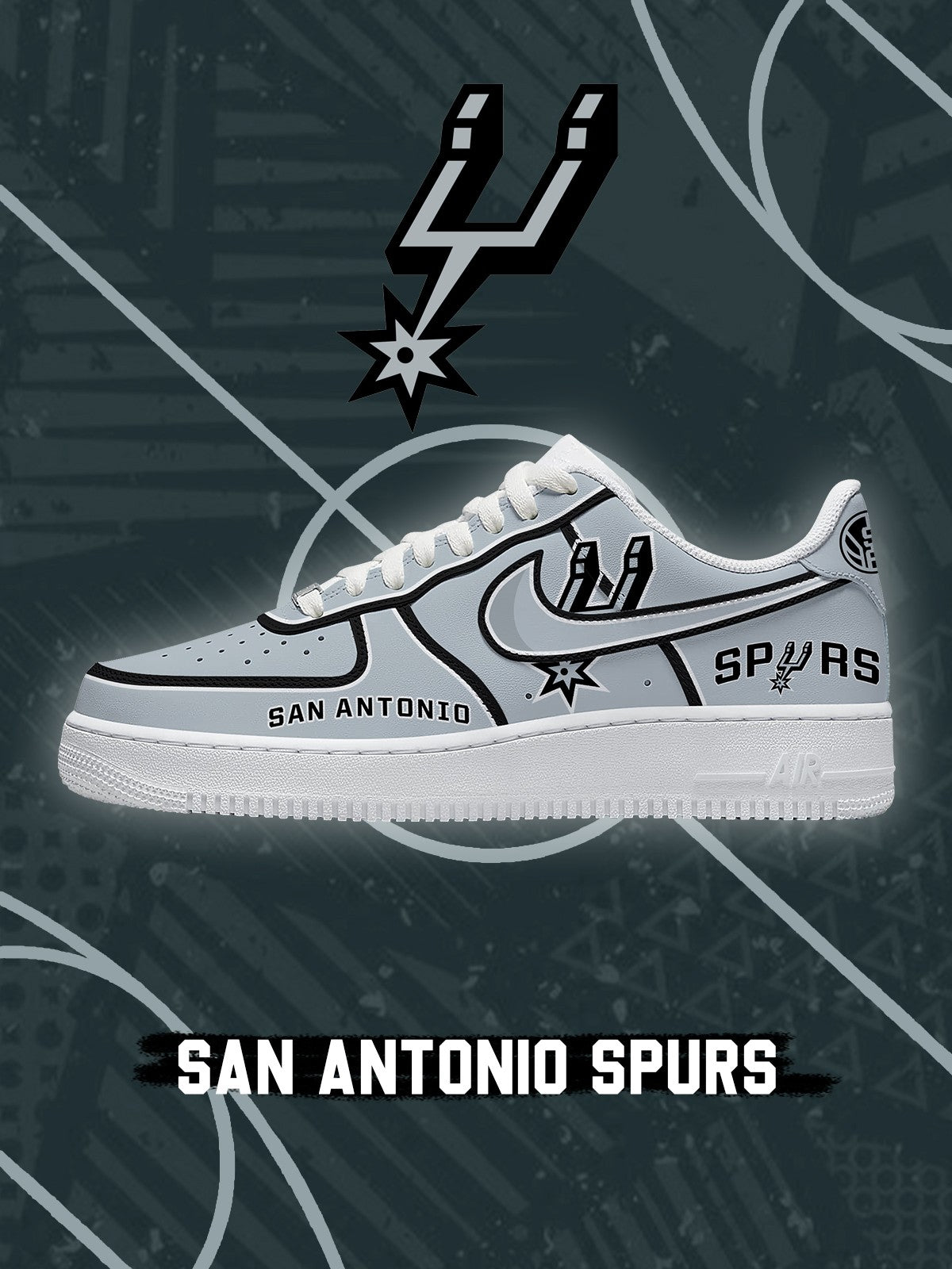 San Antonio Basketball V.3 Custom Air-Style Sneakers