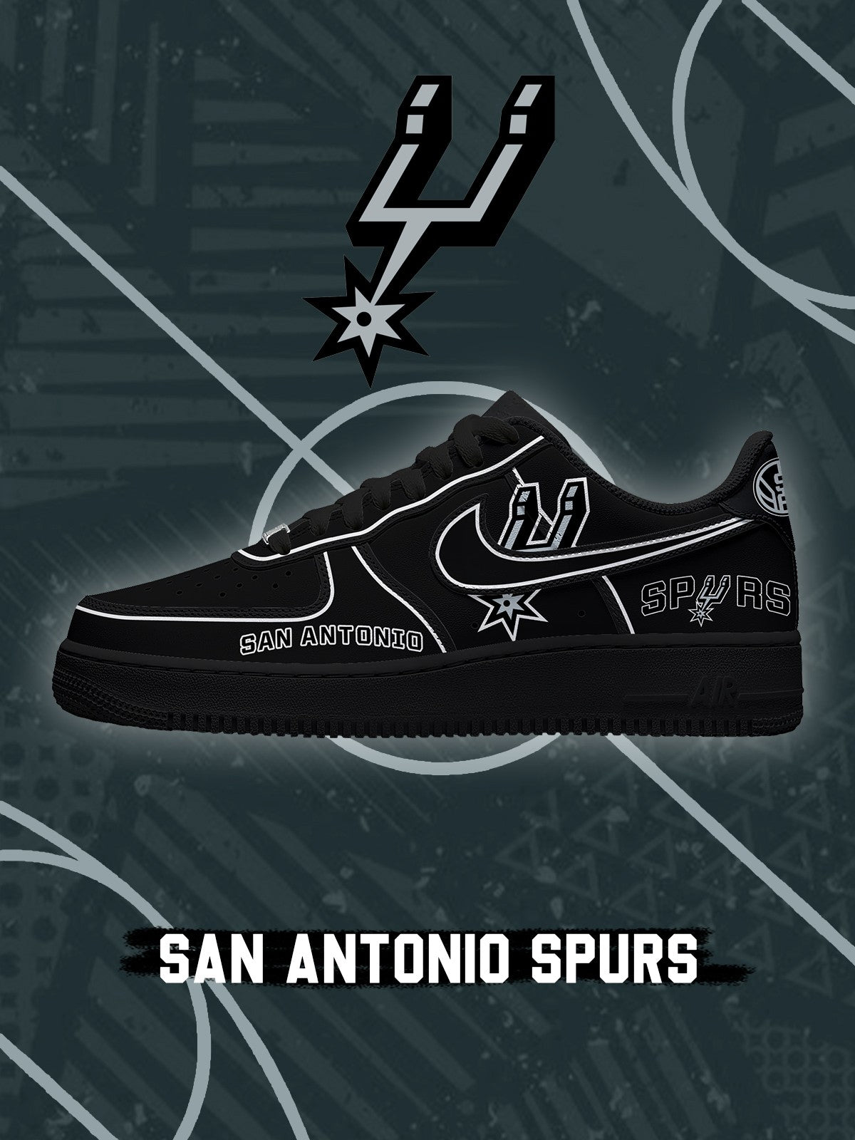 San Antonio Basketball V.4 Custom Air-Style Sneakers