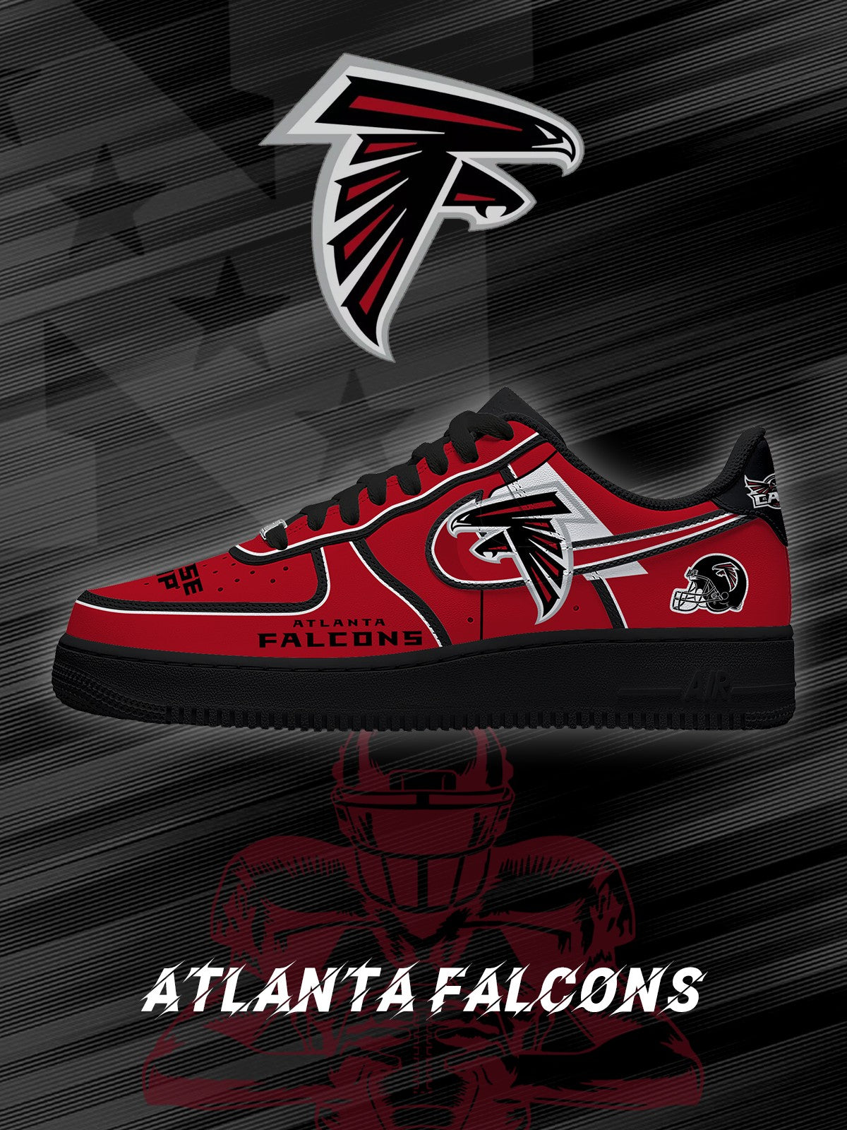 Atlanta Football V.2 Custom Air-Style Sneakers