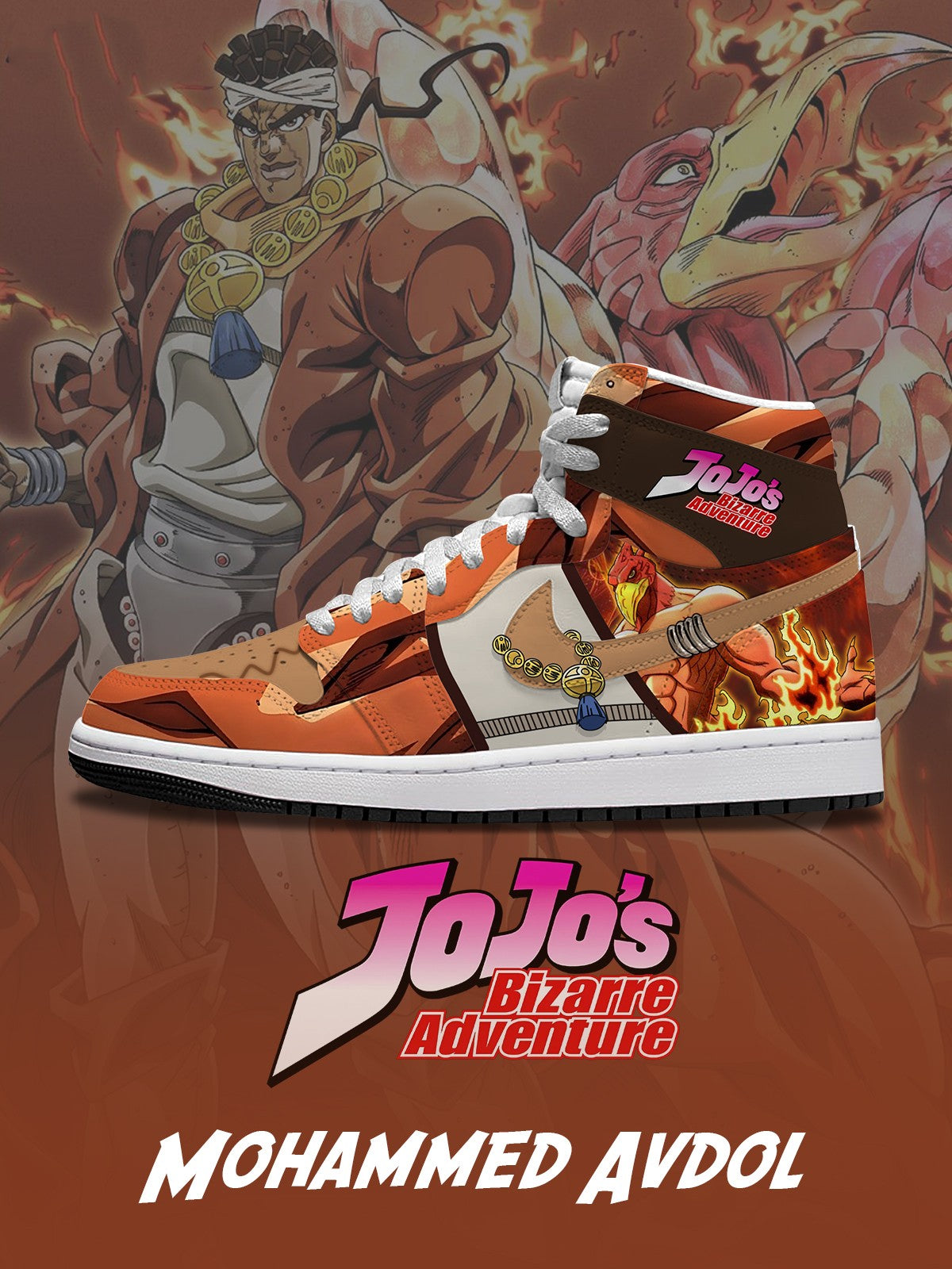 Mohammed Avdol V.2 Custom High-Top Sneakers