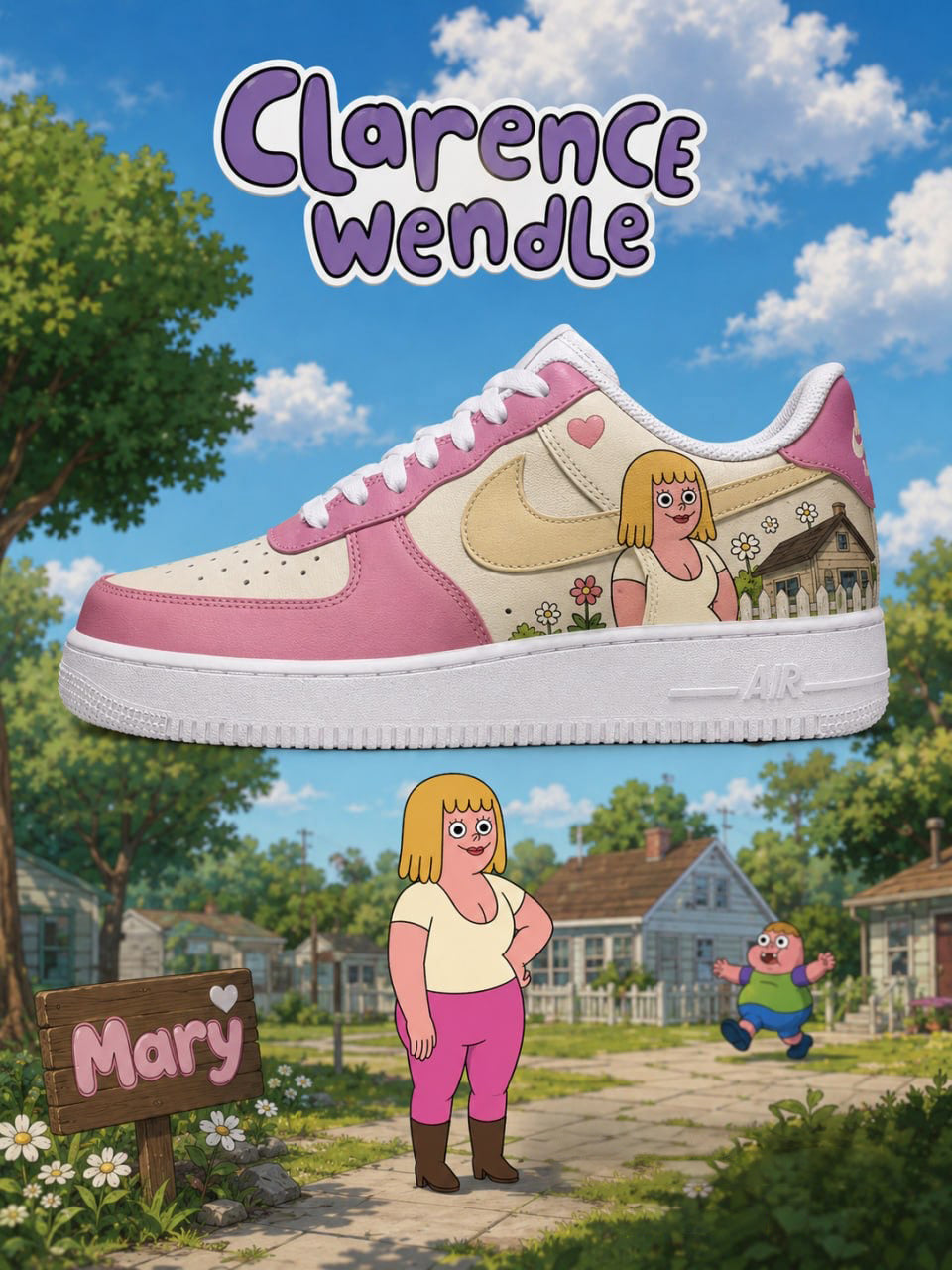 Mary Wendle V.1 Custom Air-Style Sneakers