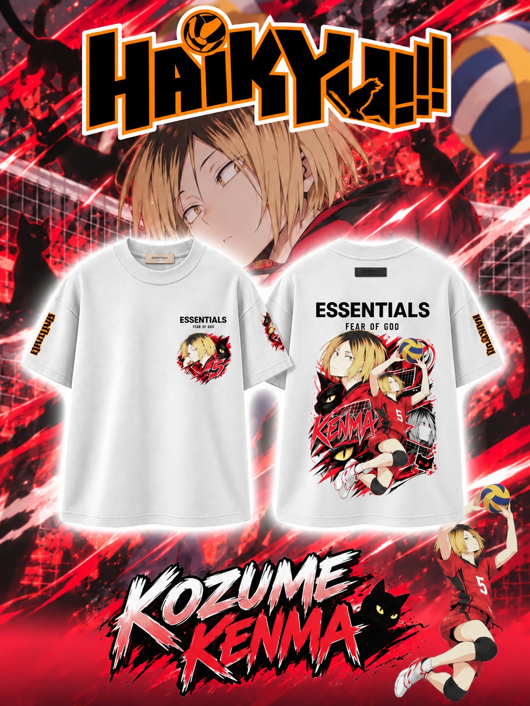Kozume Kenma V.1 Custom Ess. T-Shirt