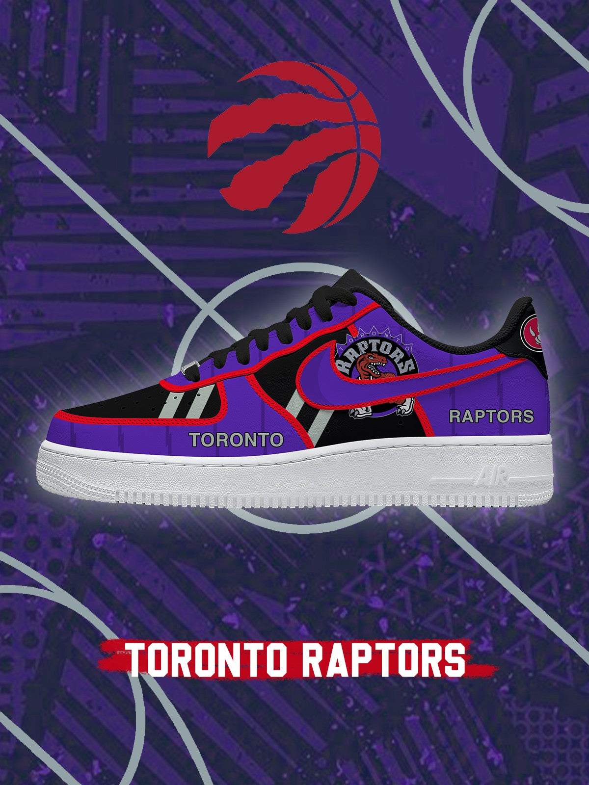 Toronto Basketball V.3 Custom Air-Style Sneakers
