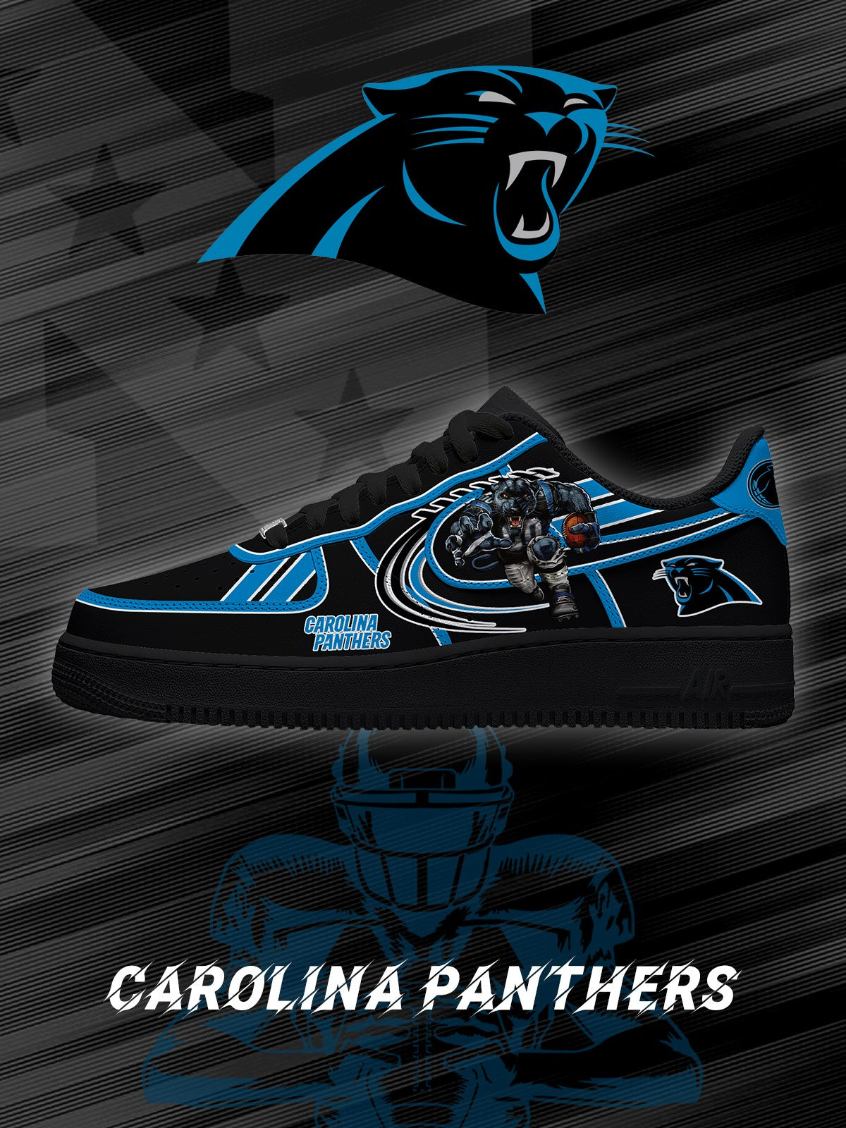 Carolina Football V.2 Custom Air-Style Sneakers
