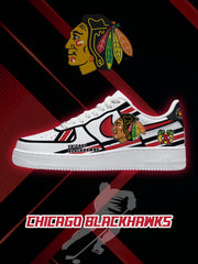 Chicago Hockey V.2 Custom Air-Style Sneakers