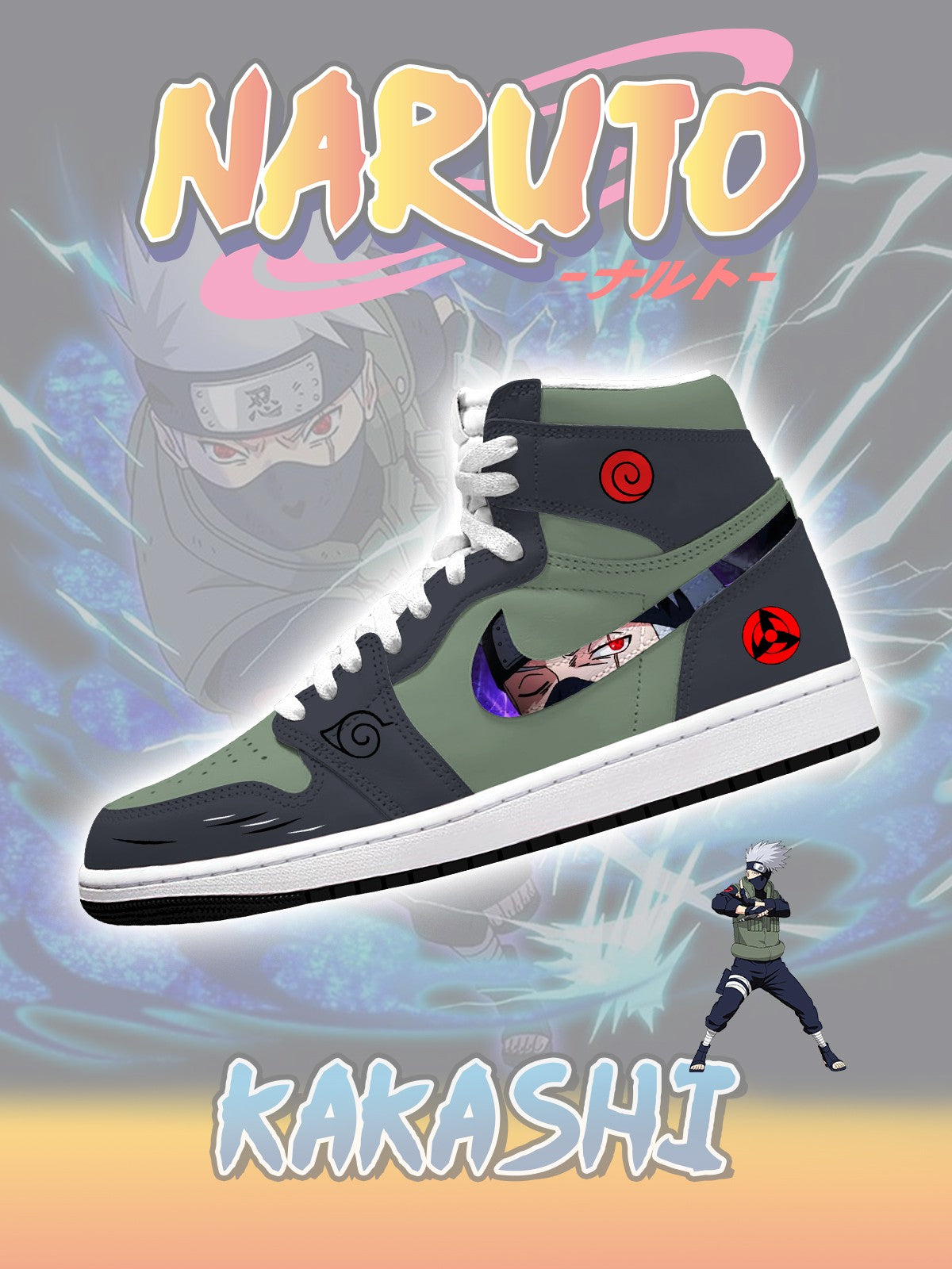 Kakashi V.1 Custom High-Top Sneakers