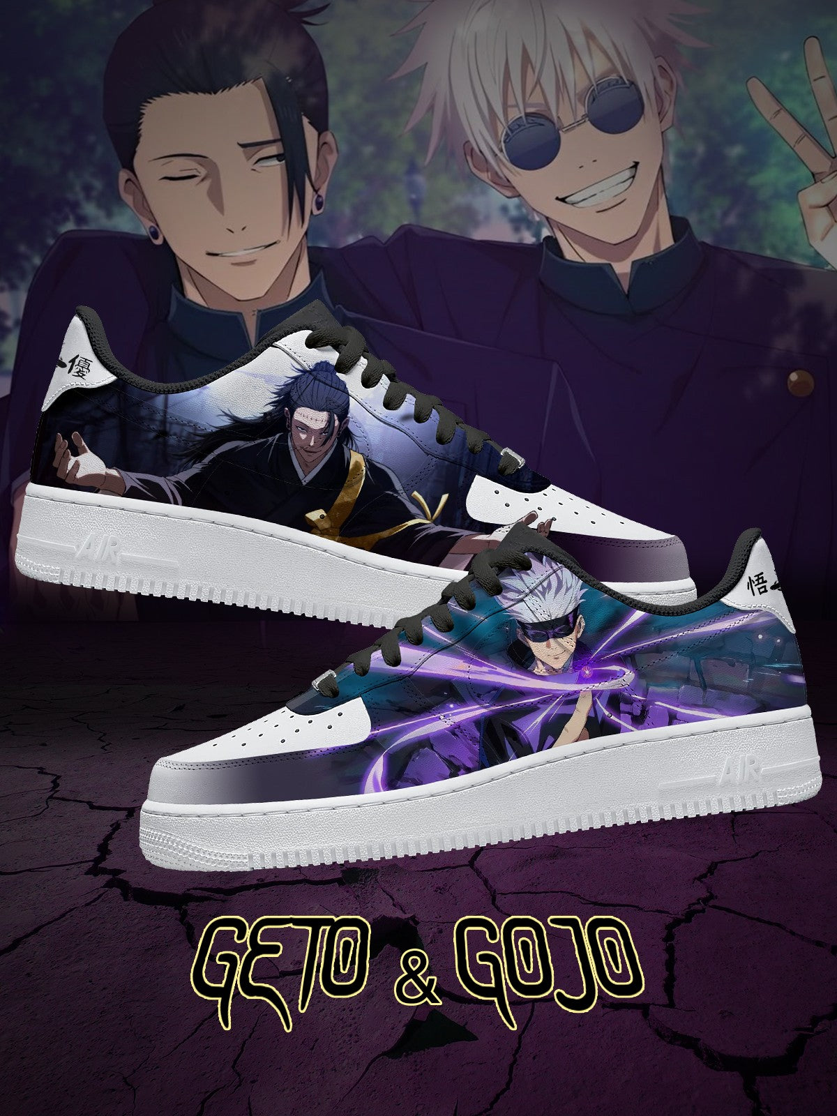 Gojo and Geto V.1 Custom Sneakers