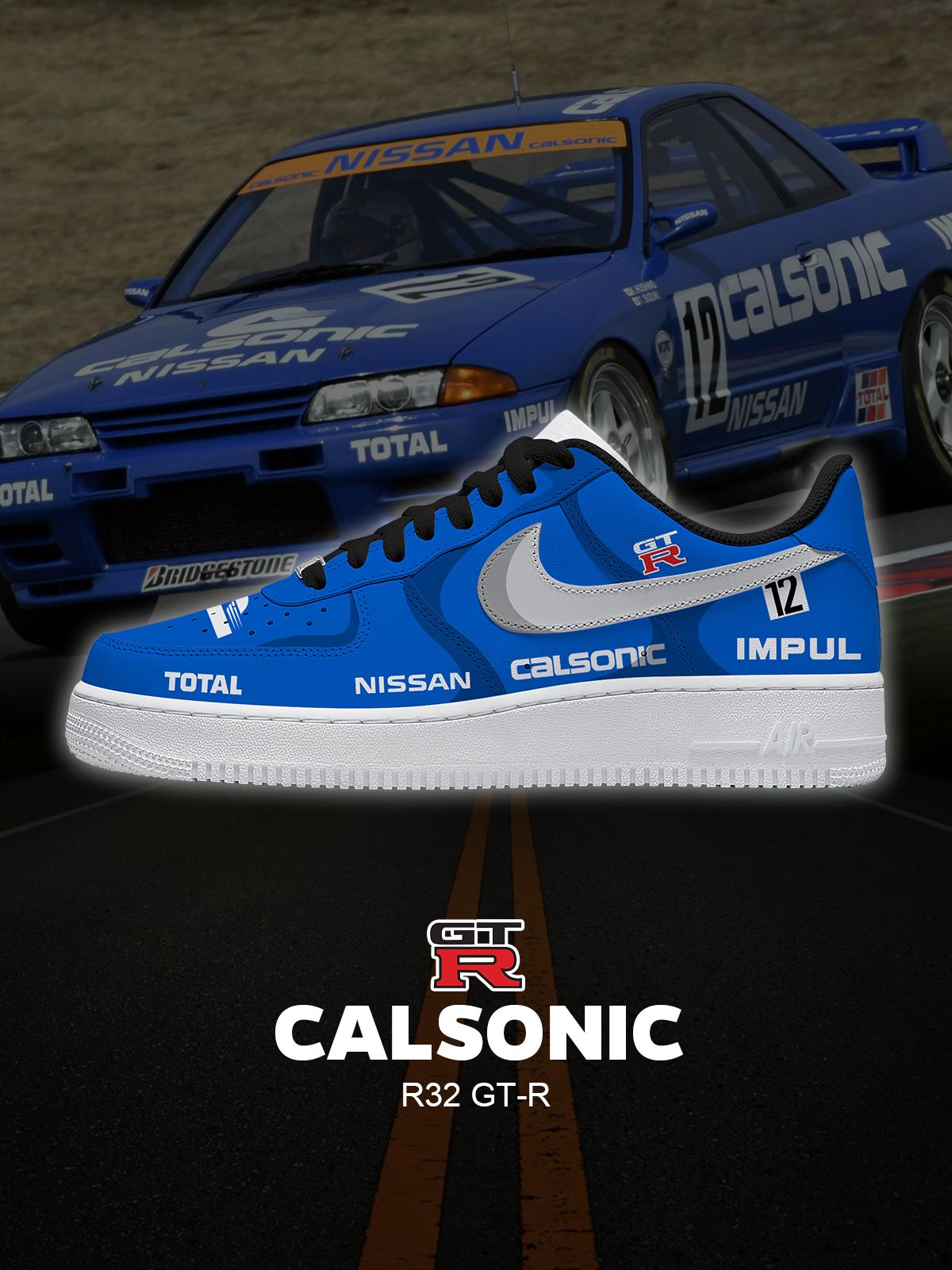 R32 GT-R Custom Sneakers