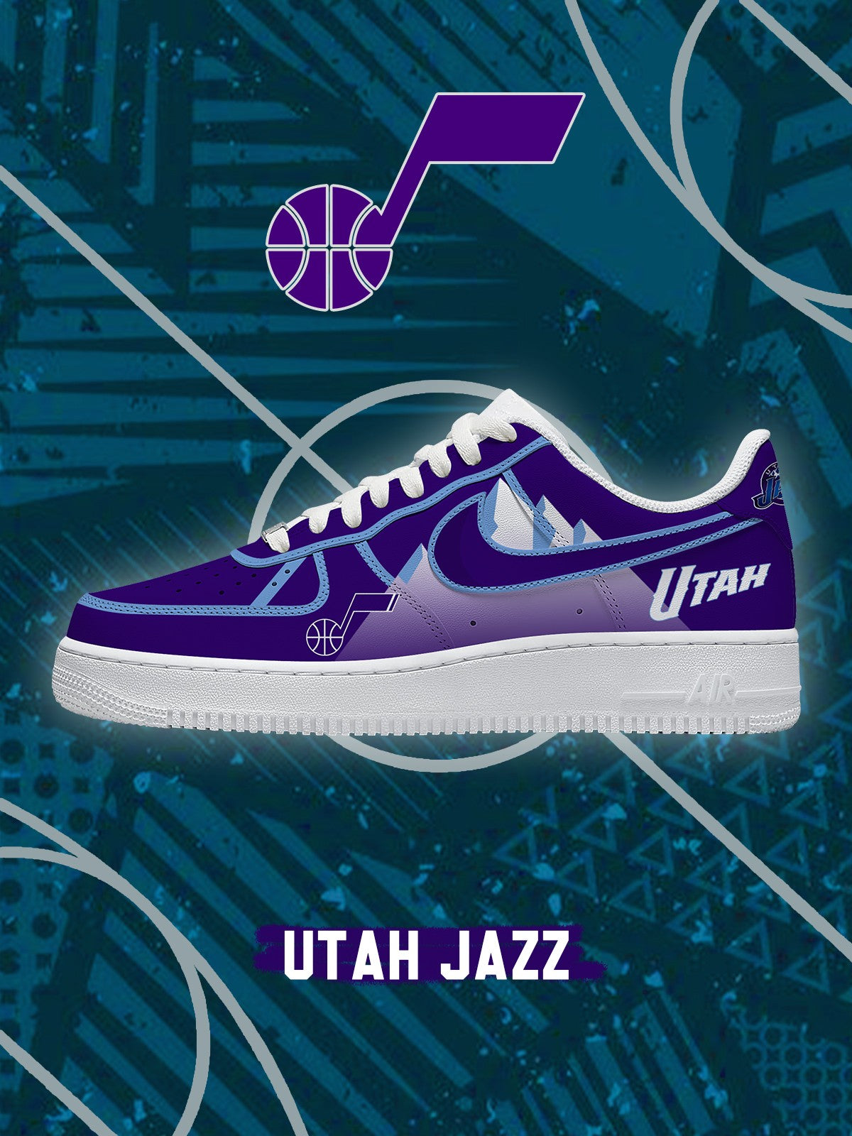 Utah Basketball V.2 Custom Air-Style Sneakers