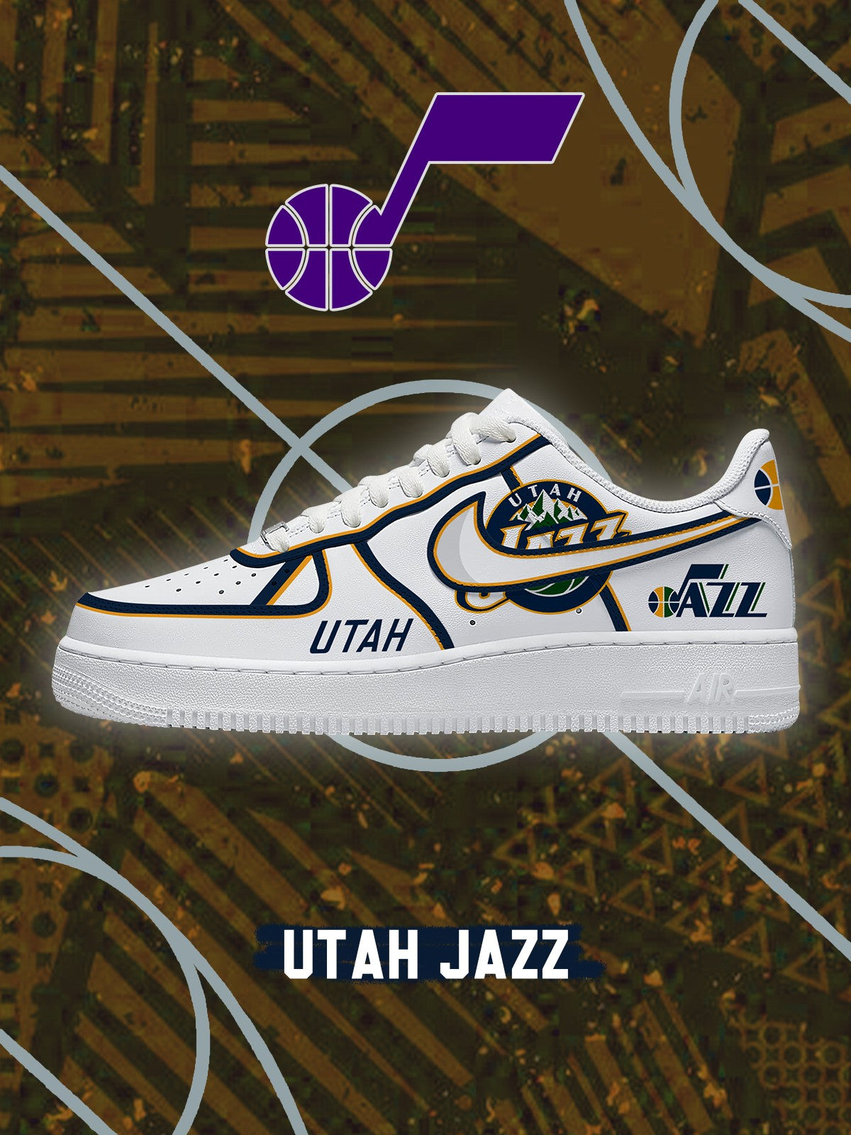Utah Basketball V.4 Custom Air-Style Sneakers