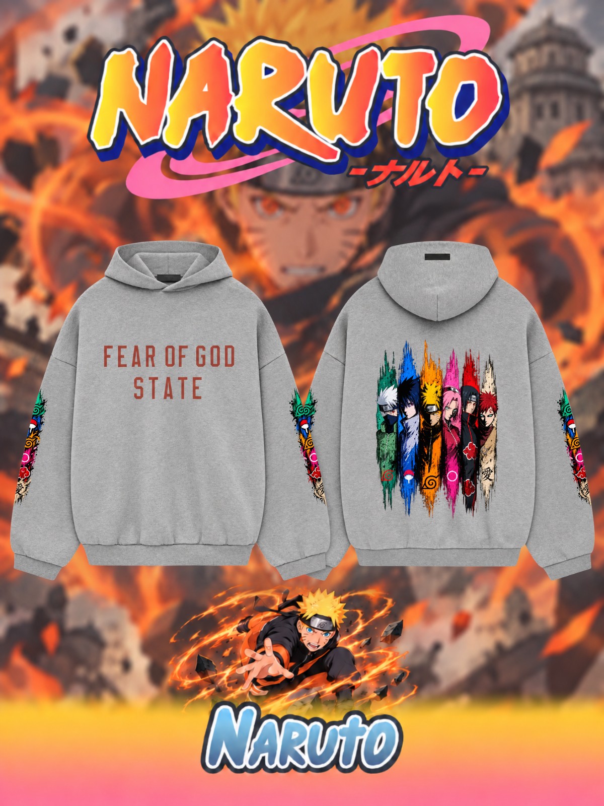 Shippuden V.1 Custom Ess. Hoodie