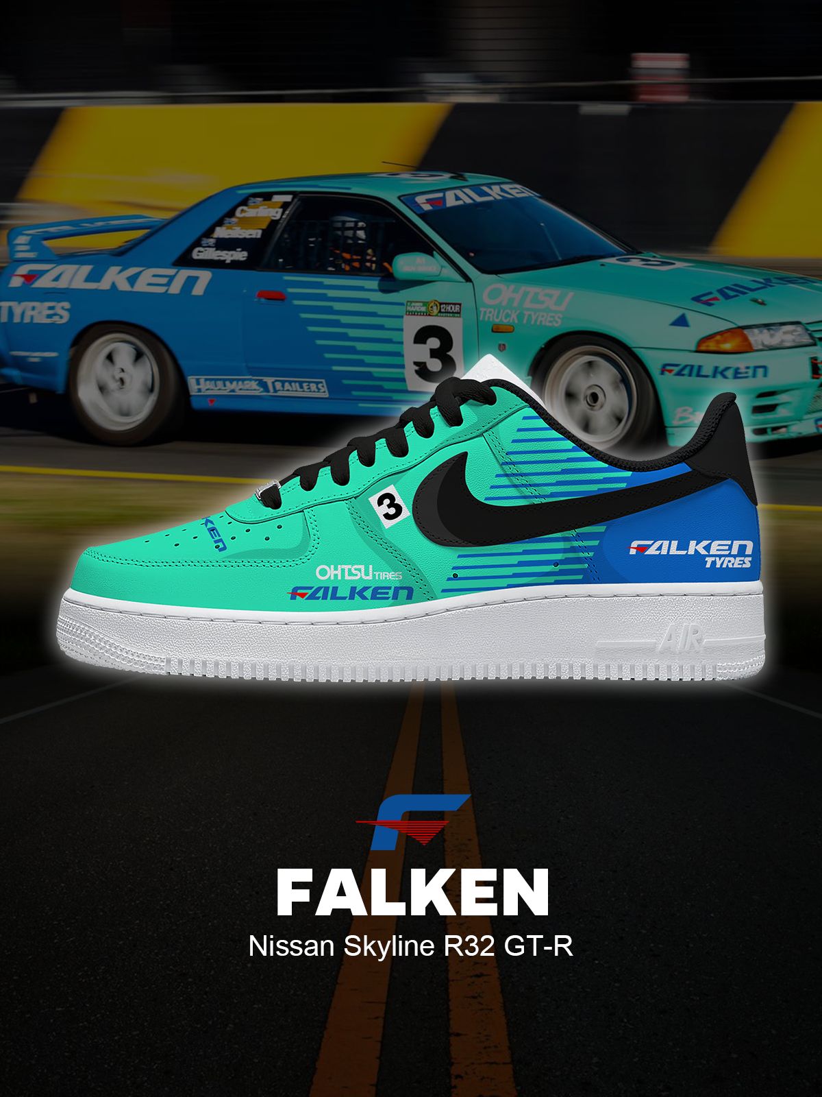 Skyline R32 GT-R Custom Sneakers