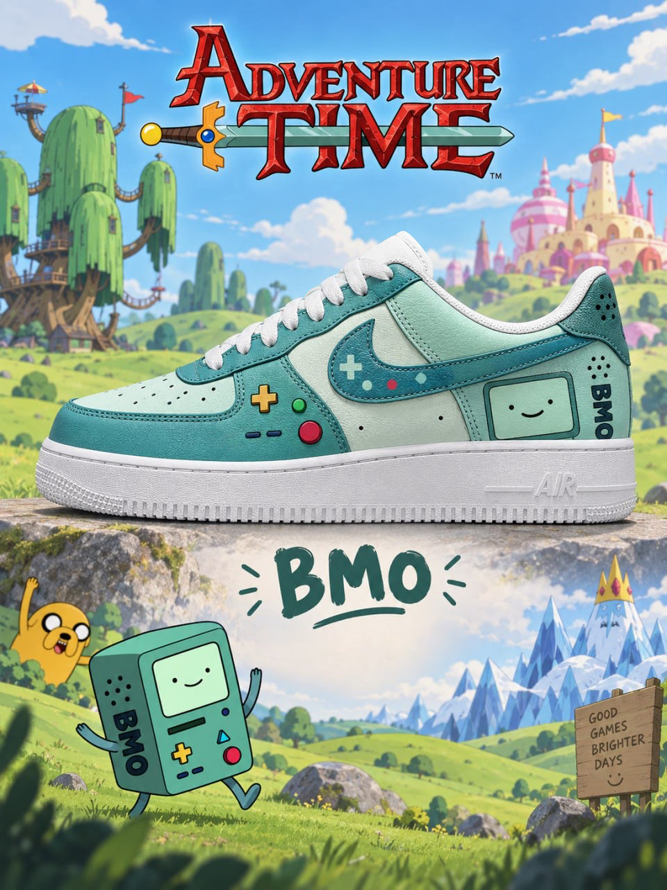BMO V.2 Custom Air-Style Sneakers