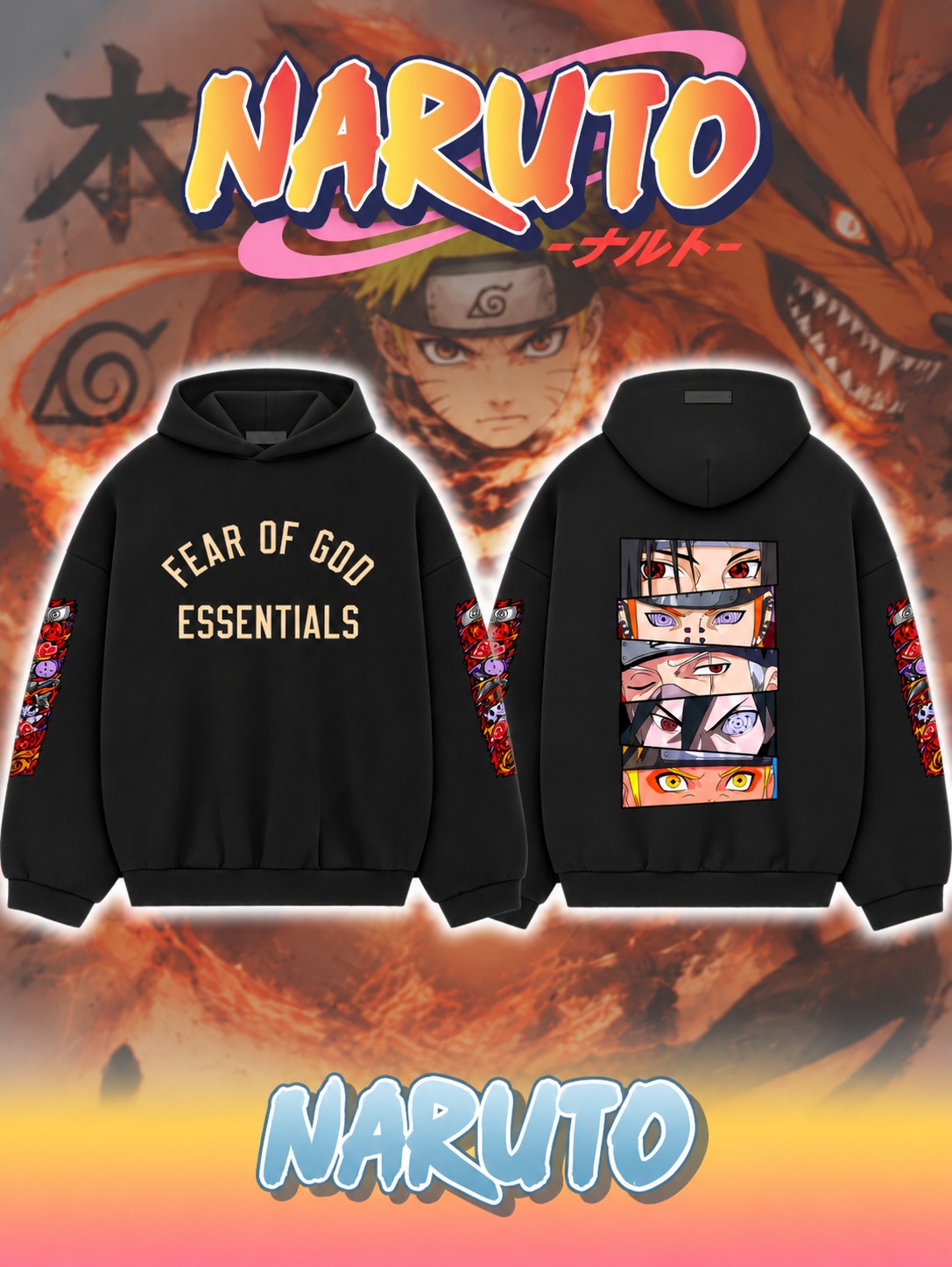 Shippuden V.2 Custom Ess. Hoodie