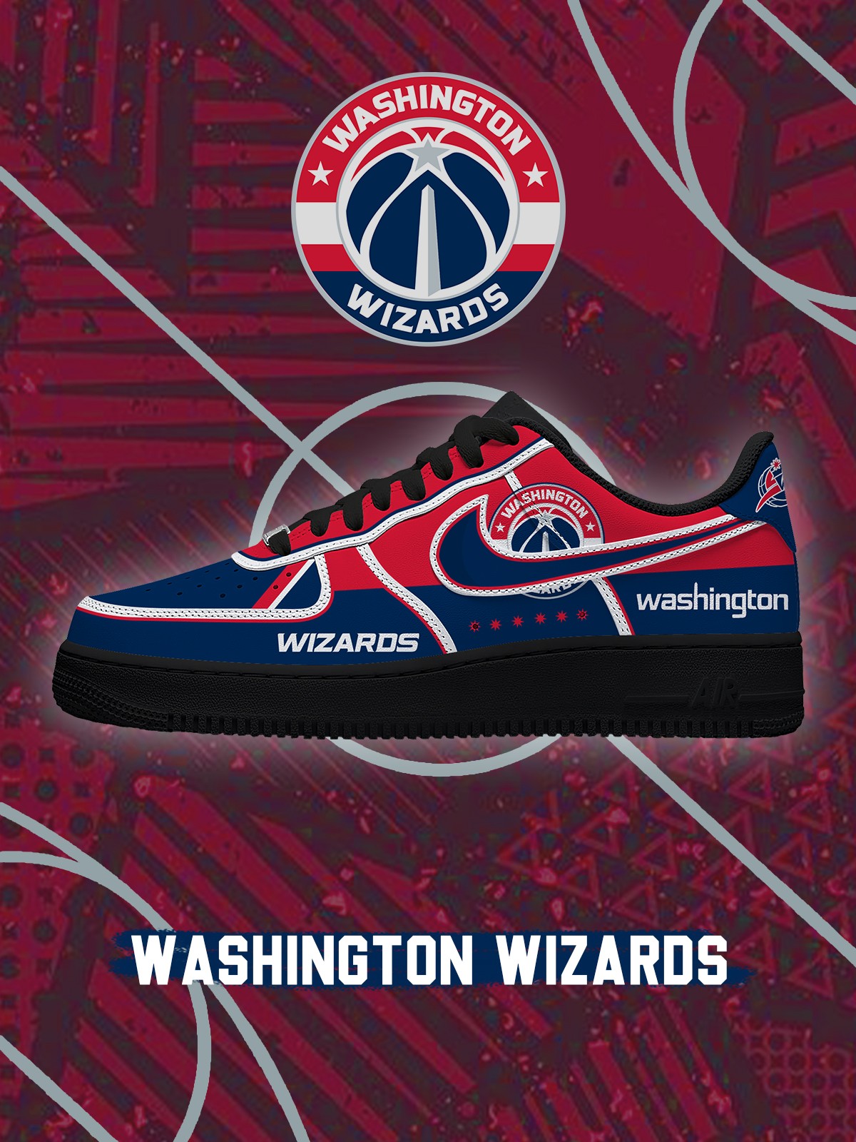 Washington Basketball V.4 Custom Air-Style Sneakers