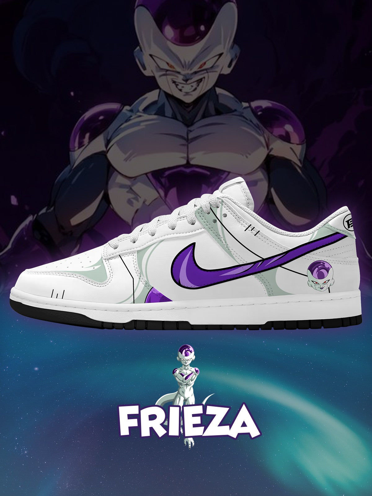 Frieza V.3 Custom Court-Low Sneakers