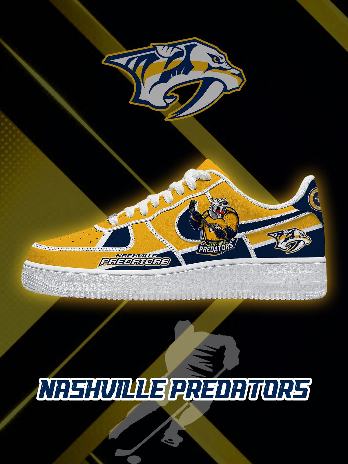 Nashville Hockey V.2 Custom Air-Style Sneakers